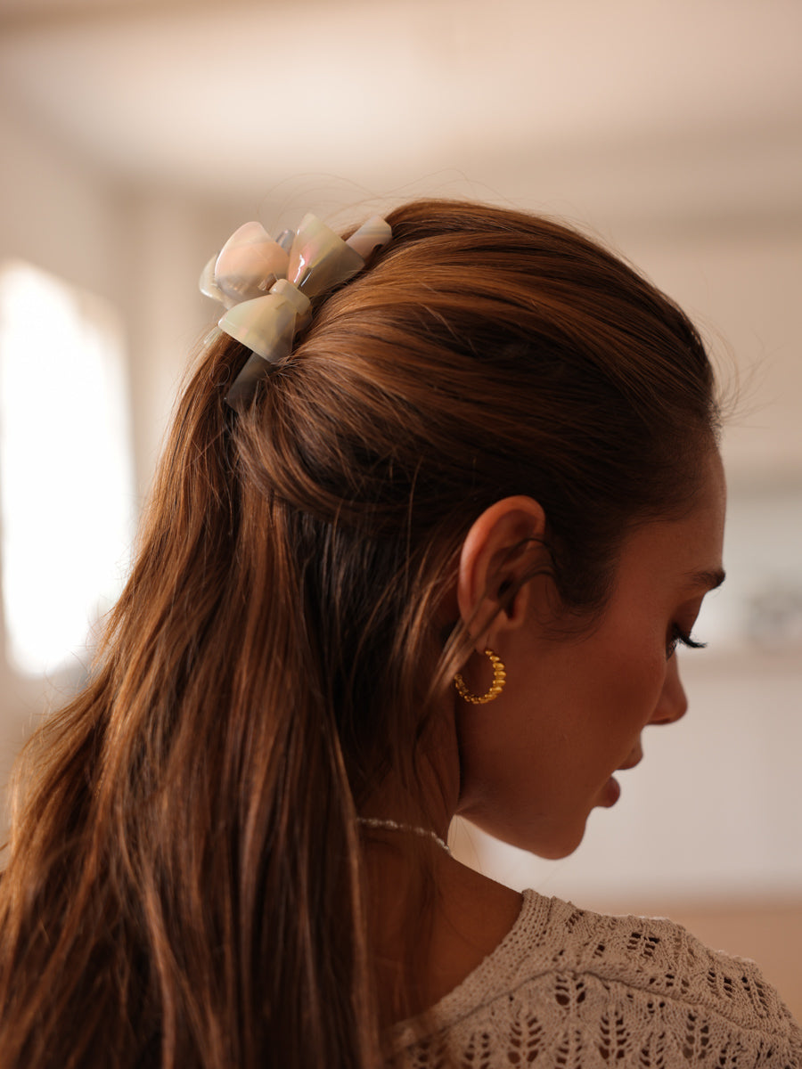 Dreamy Bow Mixed Color Hair Clip