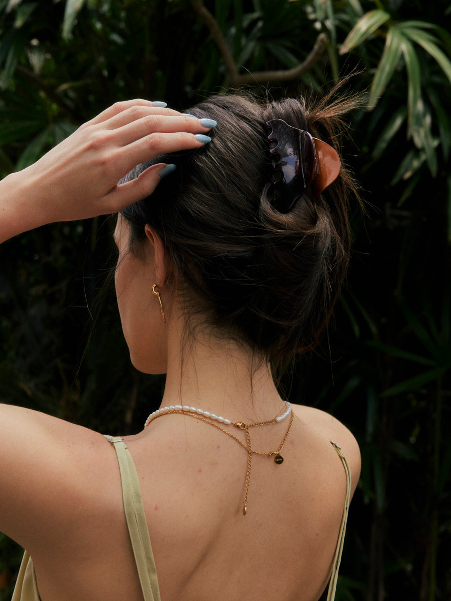 Classic Charm Brown hair clip