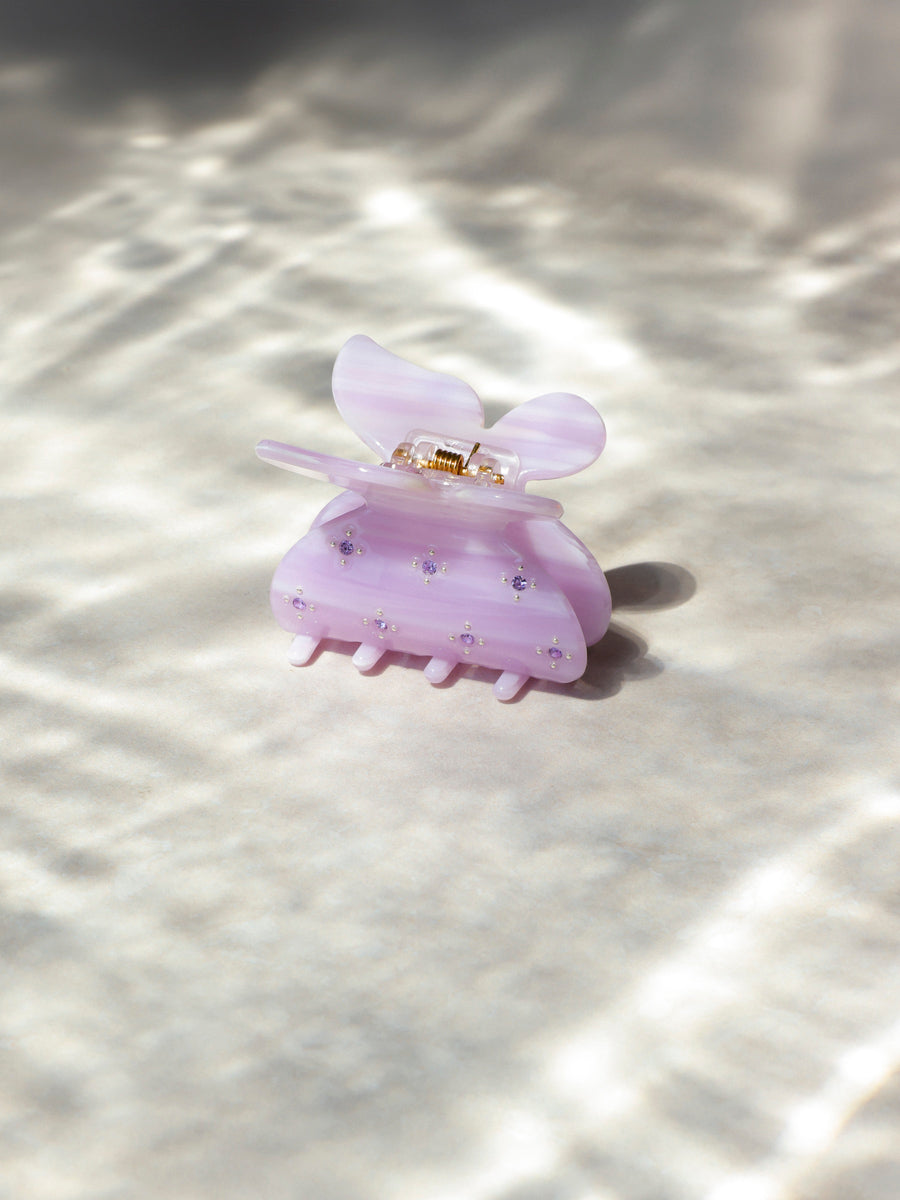 Gleam Butterfly Light Purple Haarklammer