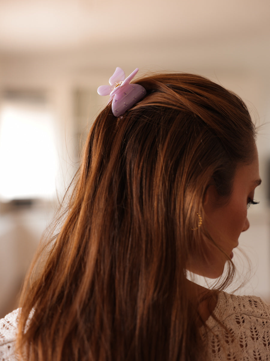 Gleam Butterfly Light Purple Haarklammer