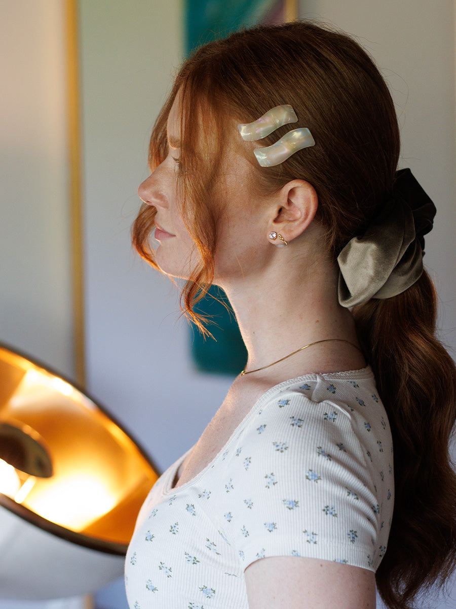 Simple Wave Multicolor Set Hairpin