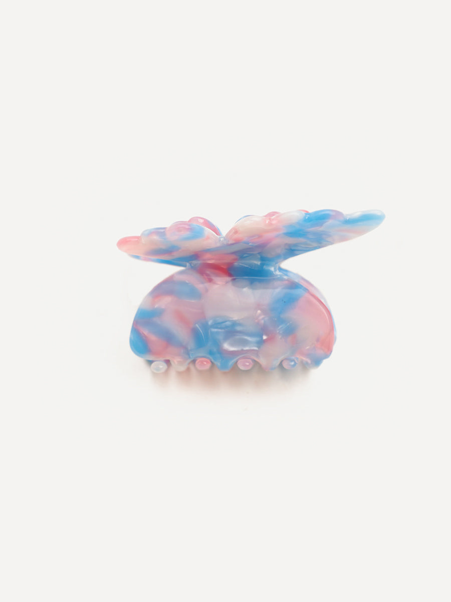Airy Butterfly hair clip Blue-pink