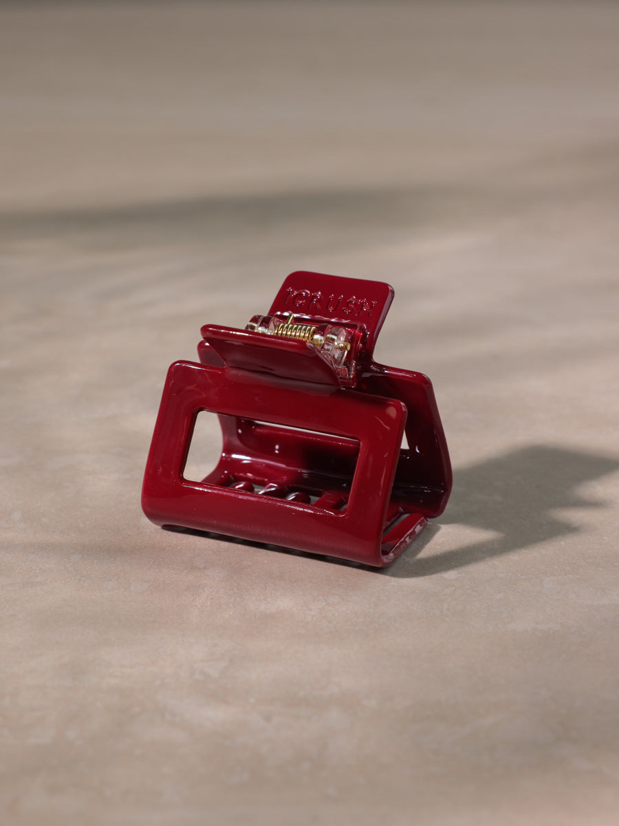 Classic Frame Haarklammer Dark Red