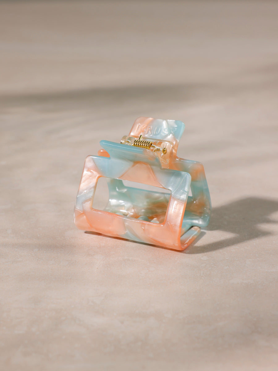 Classic Frame Haarklammer Peach Blue