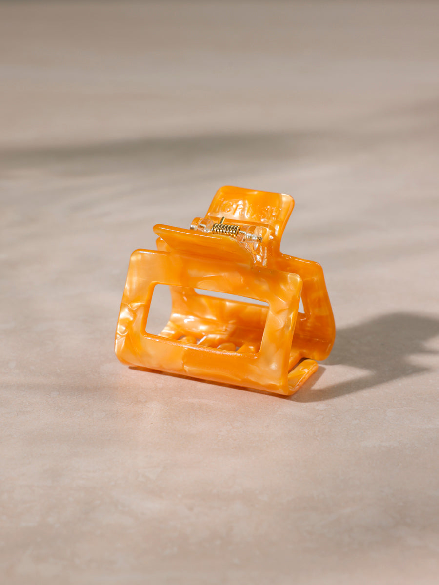 Classic Frame Haarklammer Caramel Marble