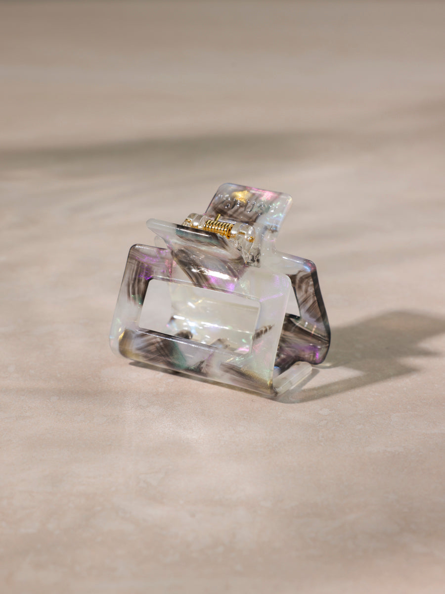 Classic Frame Haarklammer Milky Marble