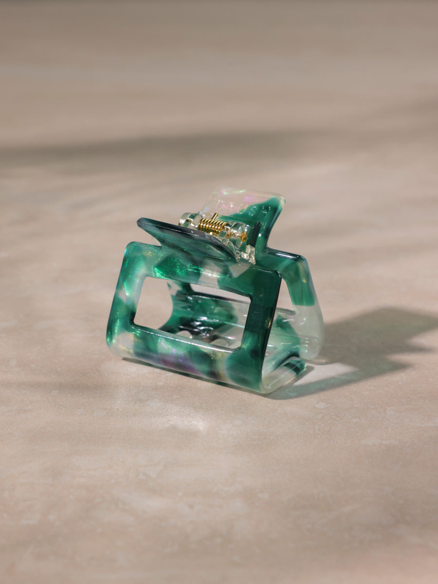 Classic Frame Haarklammer Emerald Green