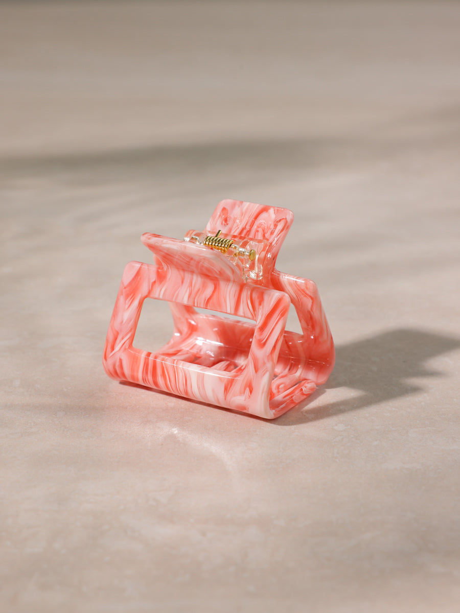 Classic Frame Haarklammer Pink-orange