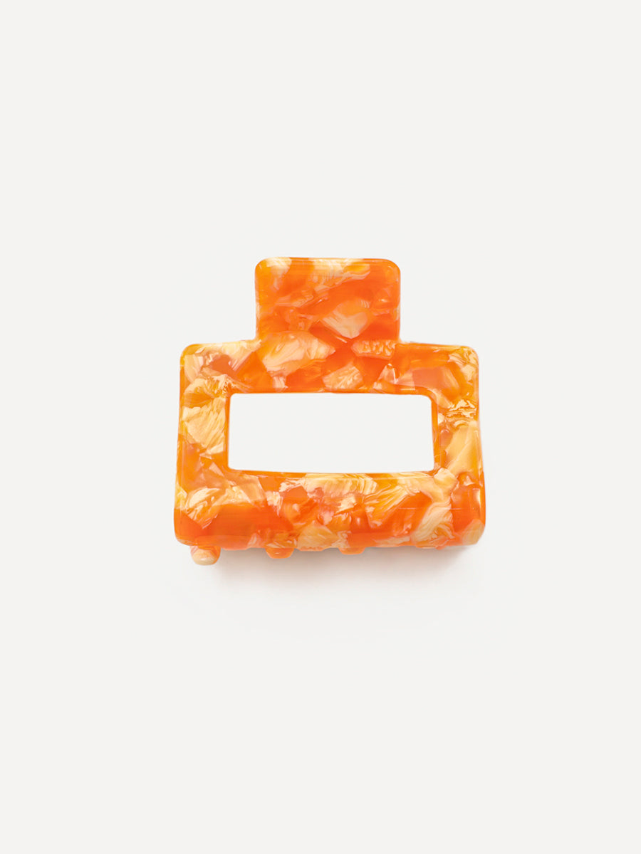 Classic Frame Hair Clip Orange