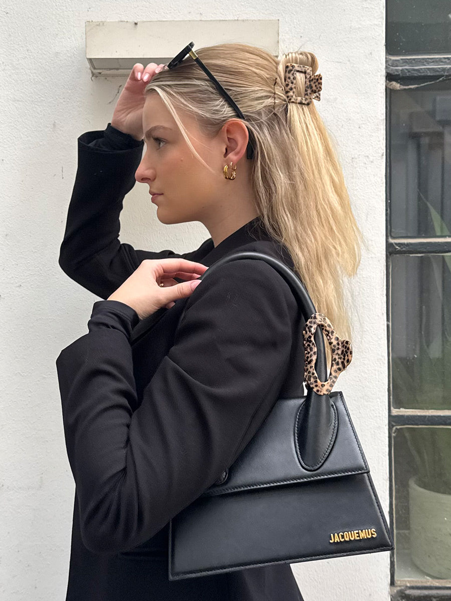 Classic Frame Hair Clip Leopard