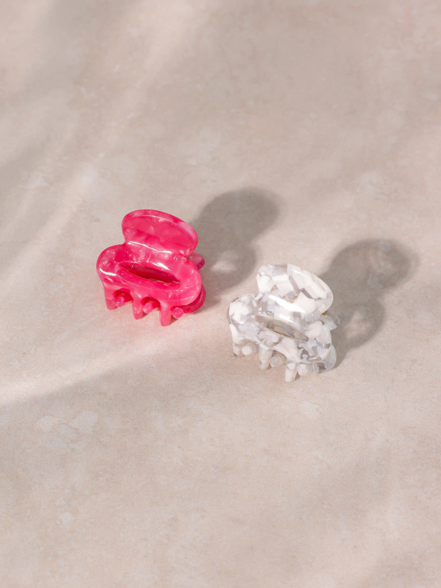 Vibrant Set Mini-Haarklammer Flower