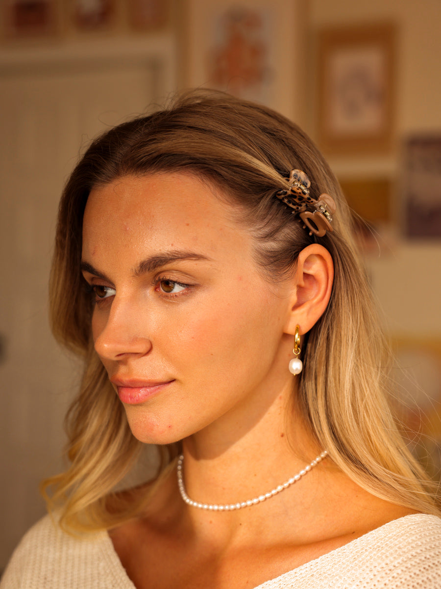 Vibrant Set Mini-Haarklammer Leopard