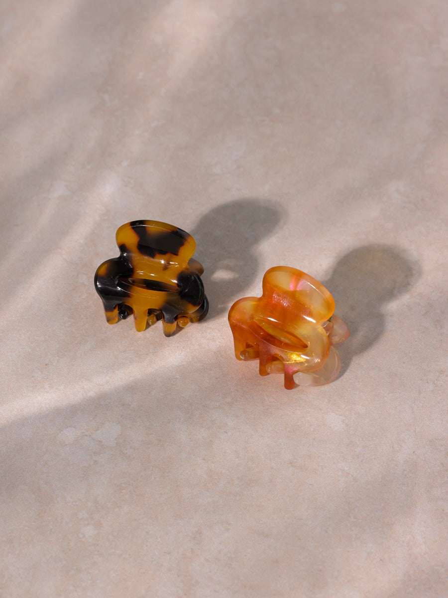 Vibrant Set Mini-Haarklammer Amber