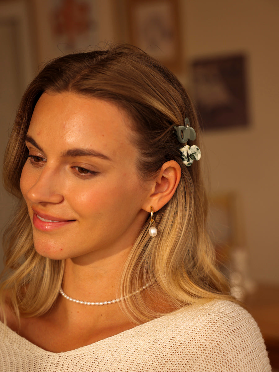 Vibrant Set Mini-Haarklammer Grey-green