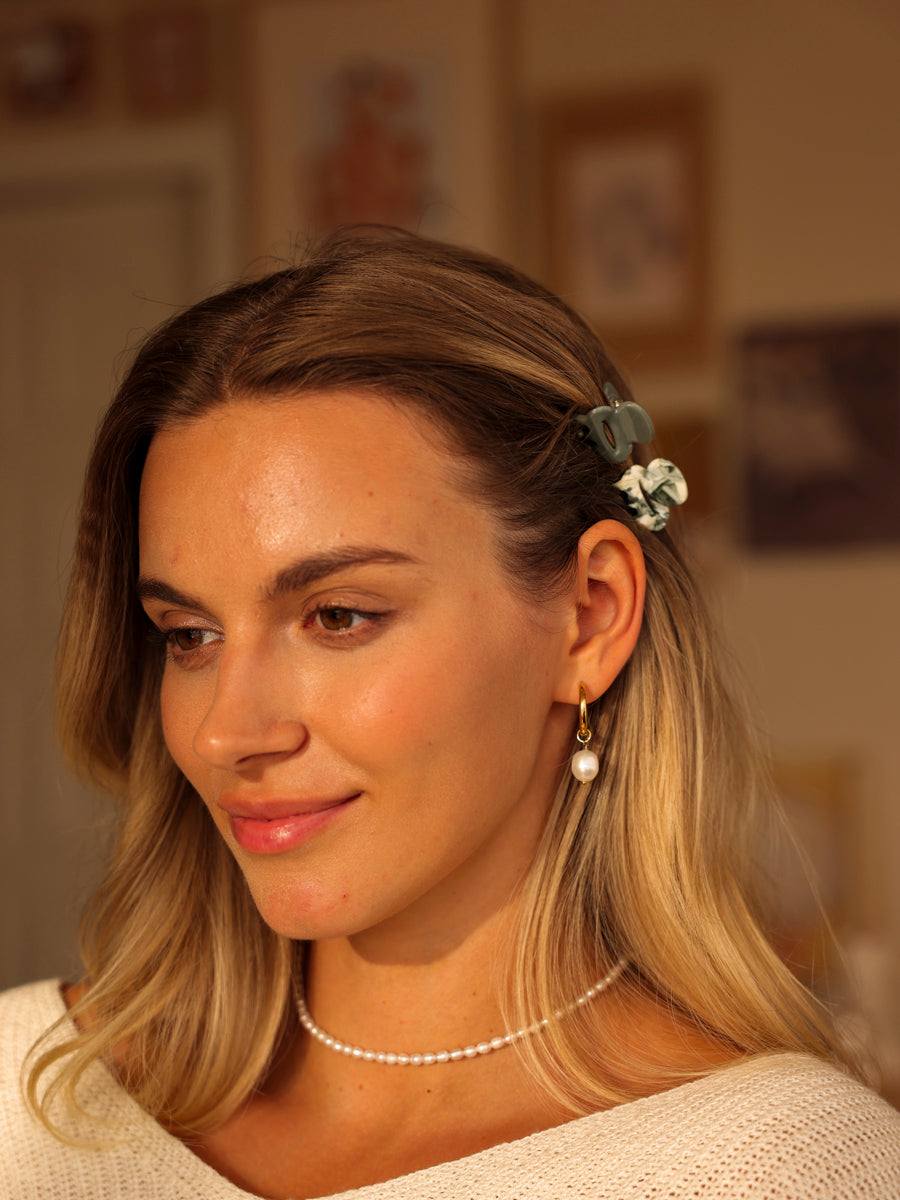 Vibrant Set Mini-Haarklammer Grey-green