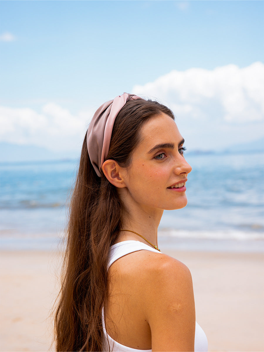 Graceful Haarreif Pink-brown