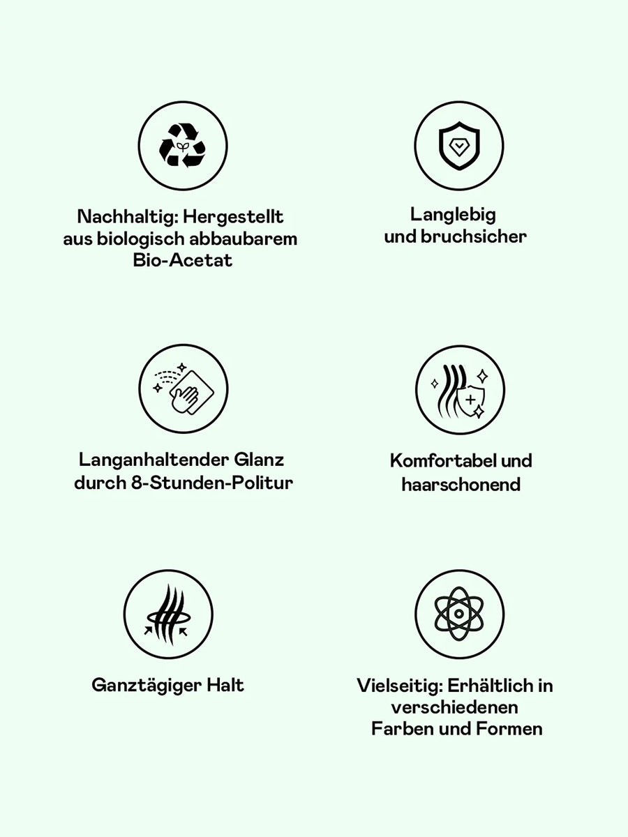 Dreamy Vibe Haarklammer Matcha Green