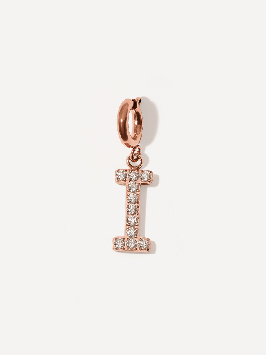 Brilliant Letter Ketten-Charm - I