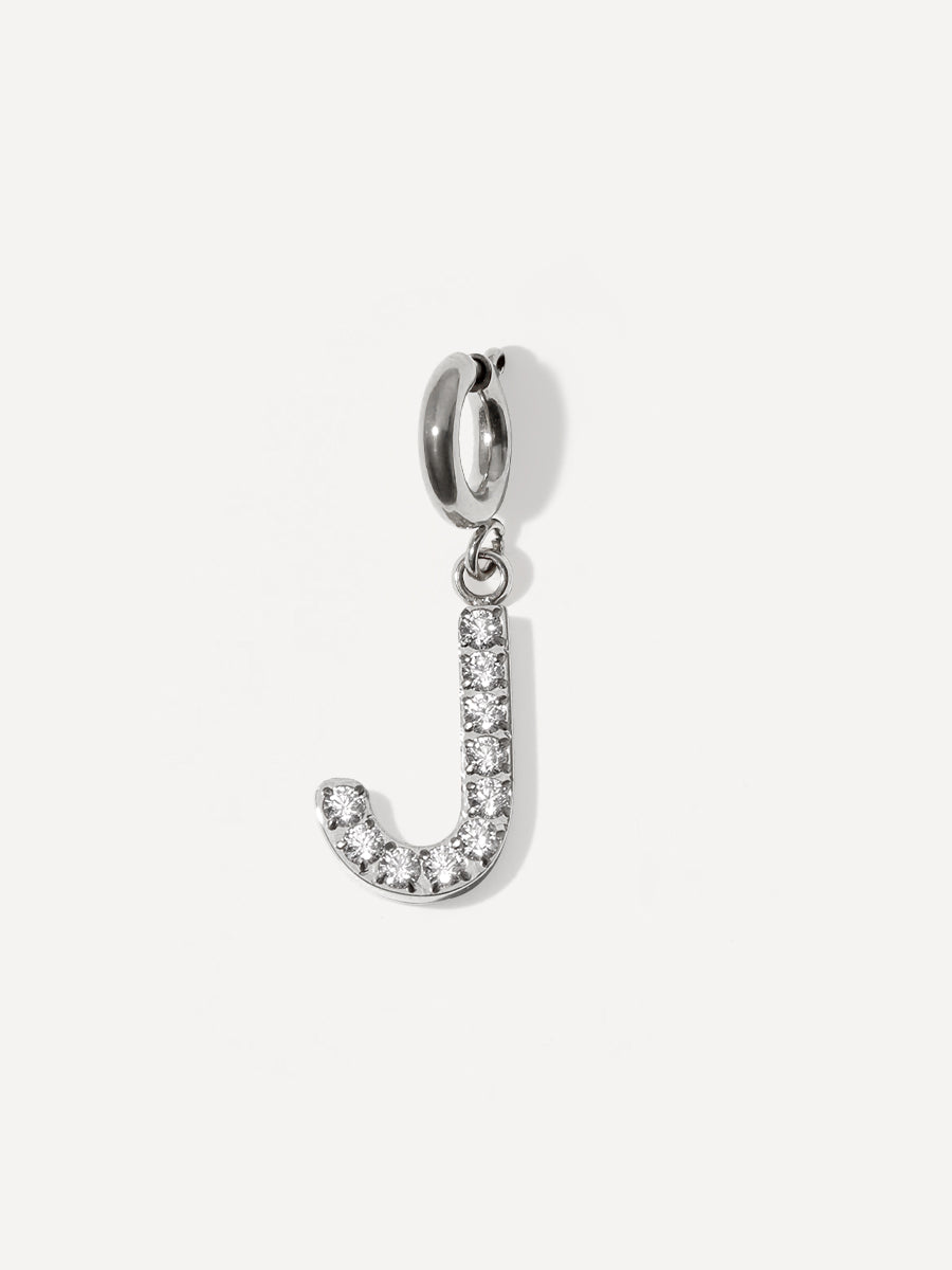 Brilliant Letter Ketten-Charm - J