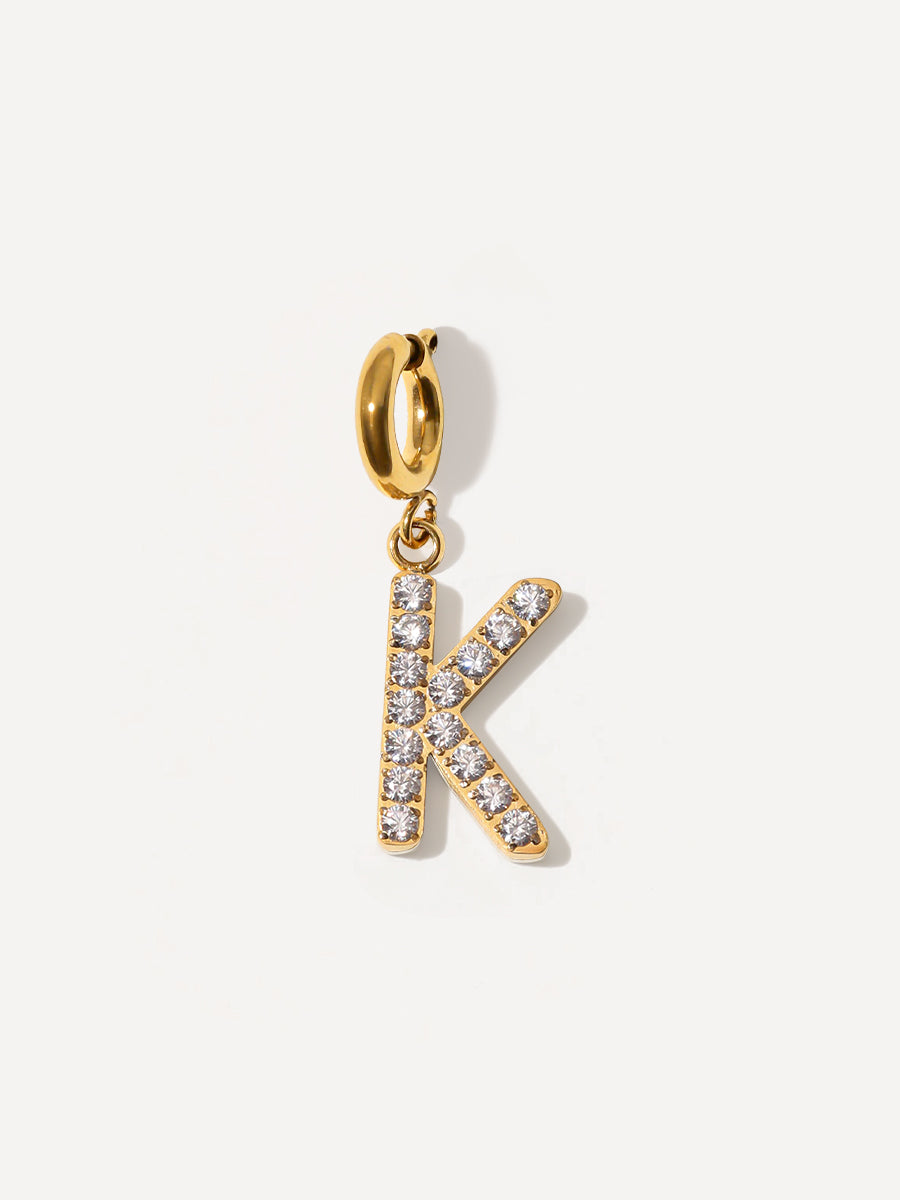 Brilliant Letter Ketten-Charm - K