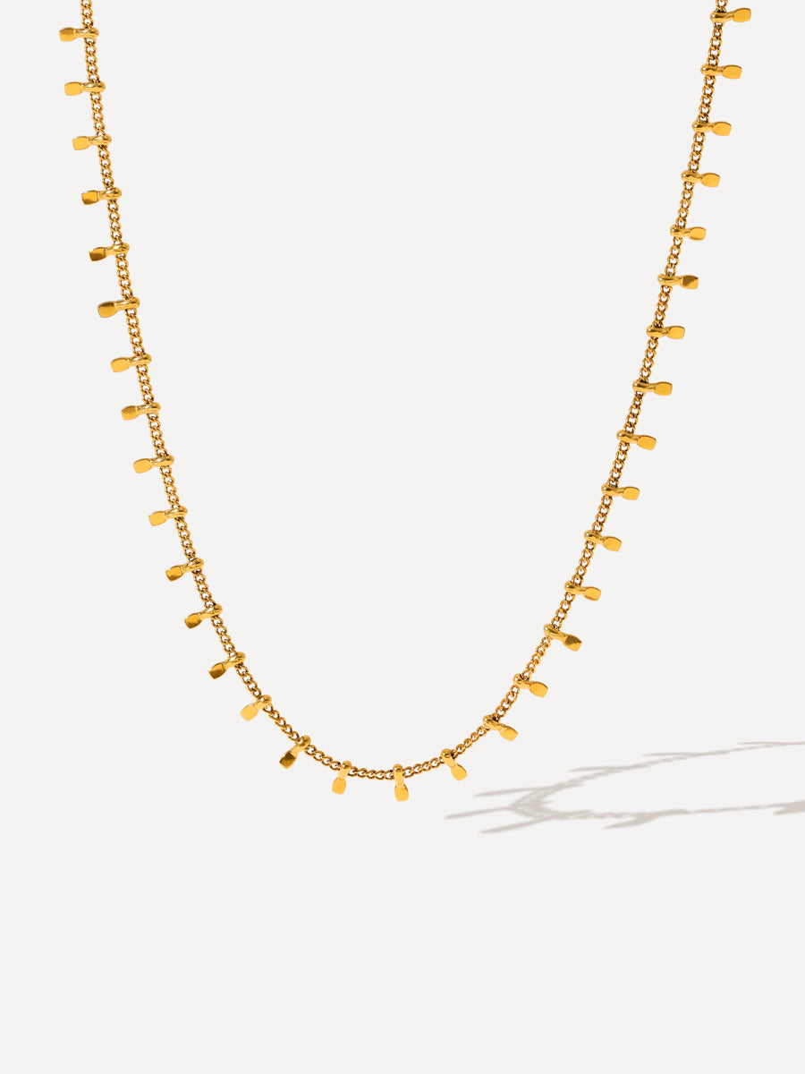 Wild Leaves Kette Long - Gold