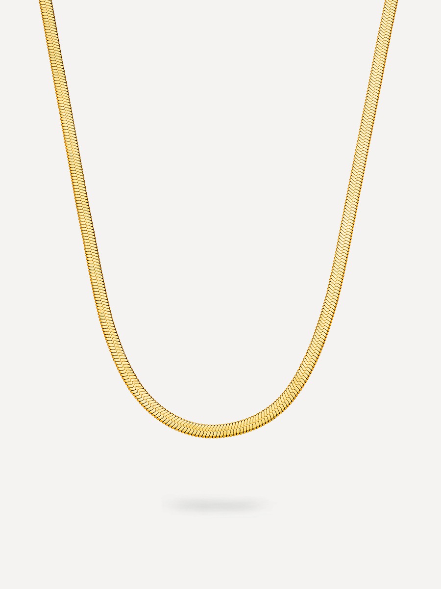 Wide Sleek Kette - Gold