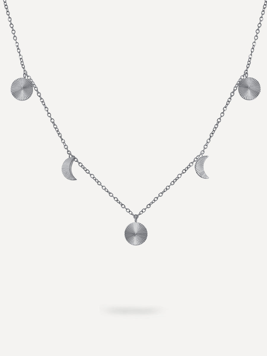 MOON CYCLE KETTE SILBER