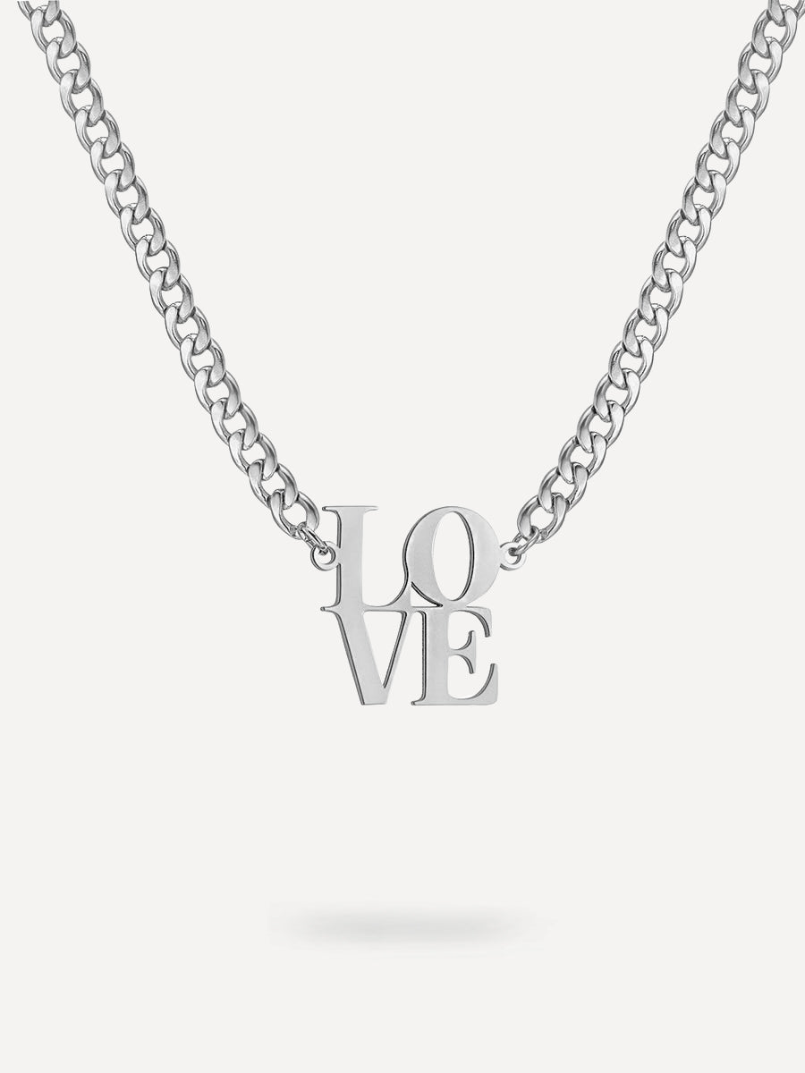 CRUSH LOVE KETTE SILBER