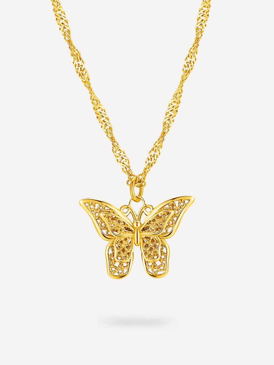 Butterfly Kette Gold