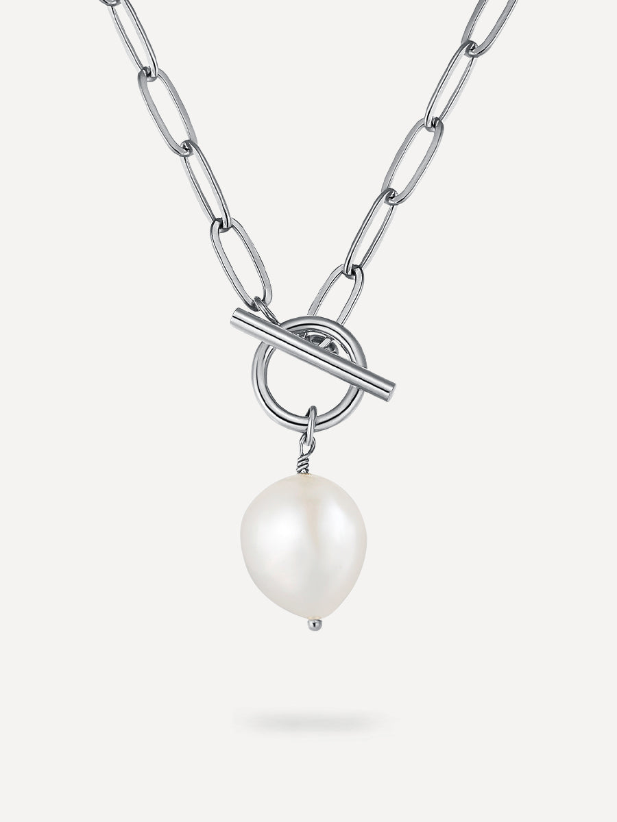 Pearl Pendant Kette Silber