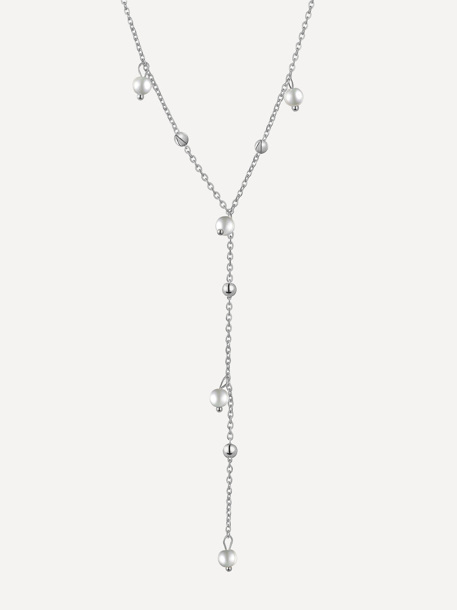 Pearl Station Kette Silber