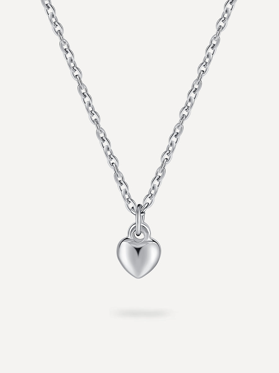 Bold heart Kette Silber