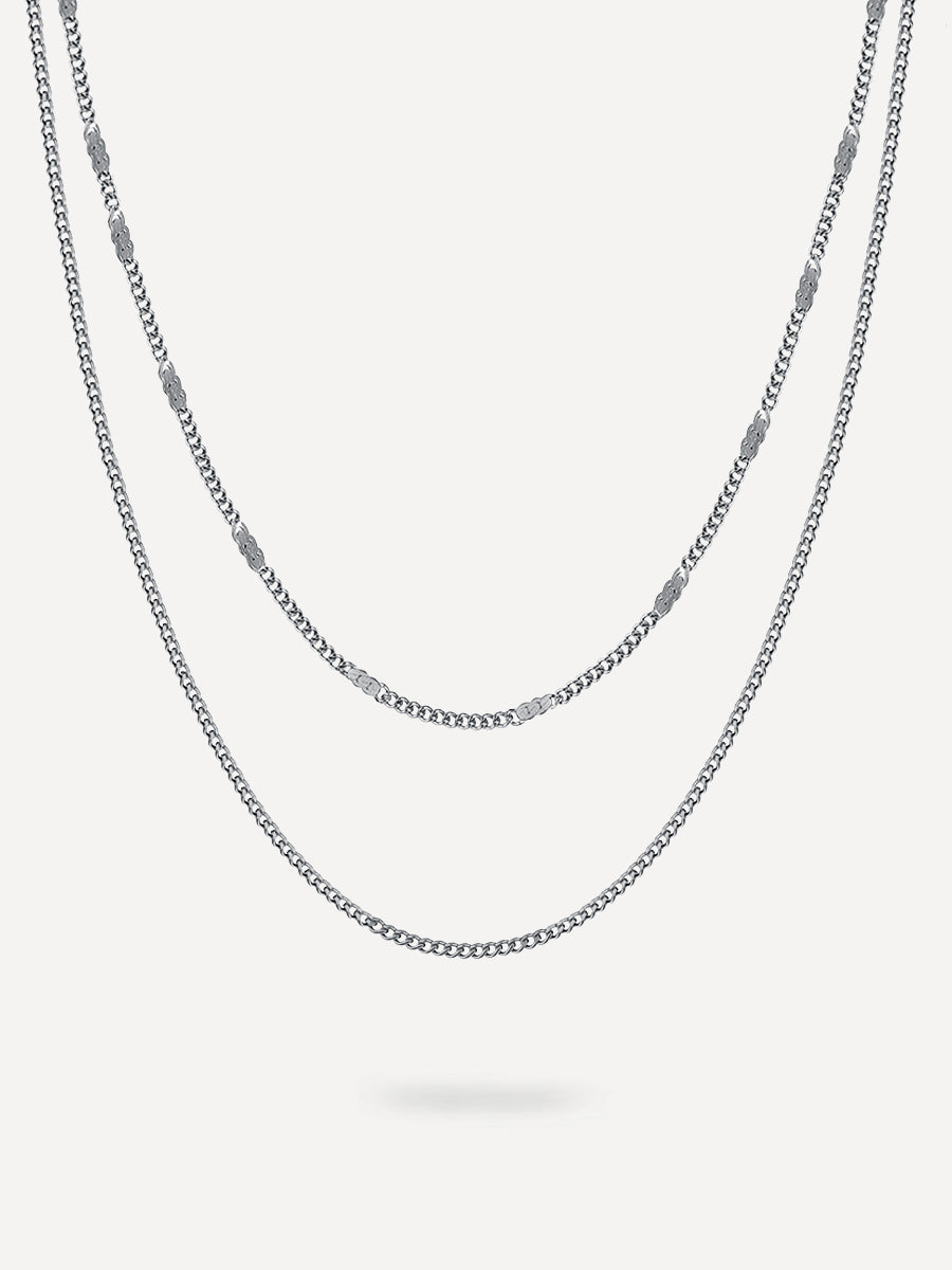 Parallel Kette Silber
