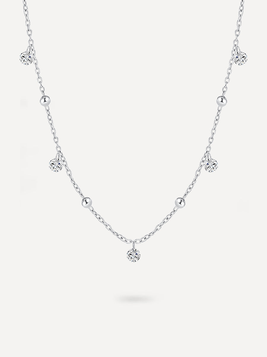 Sparkling Interval Kette Silber