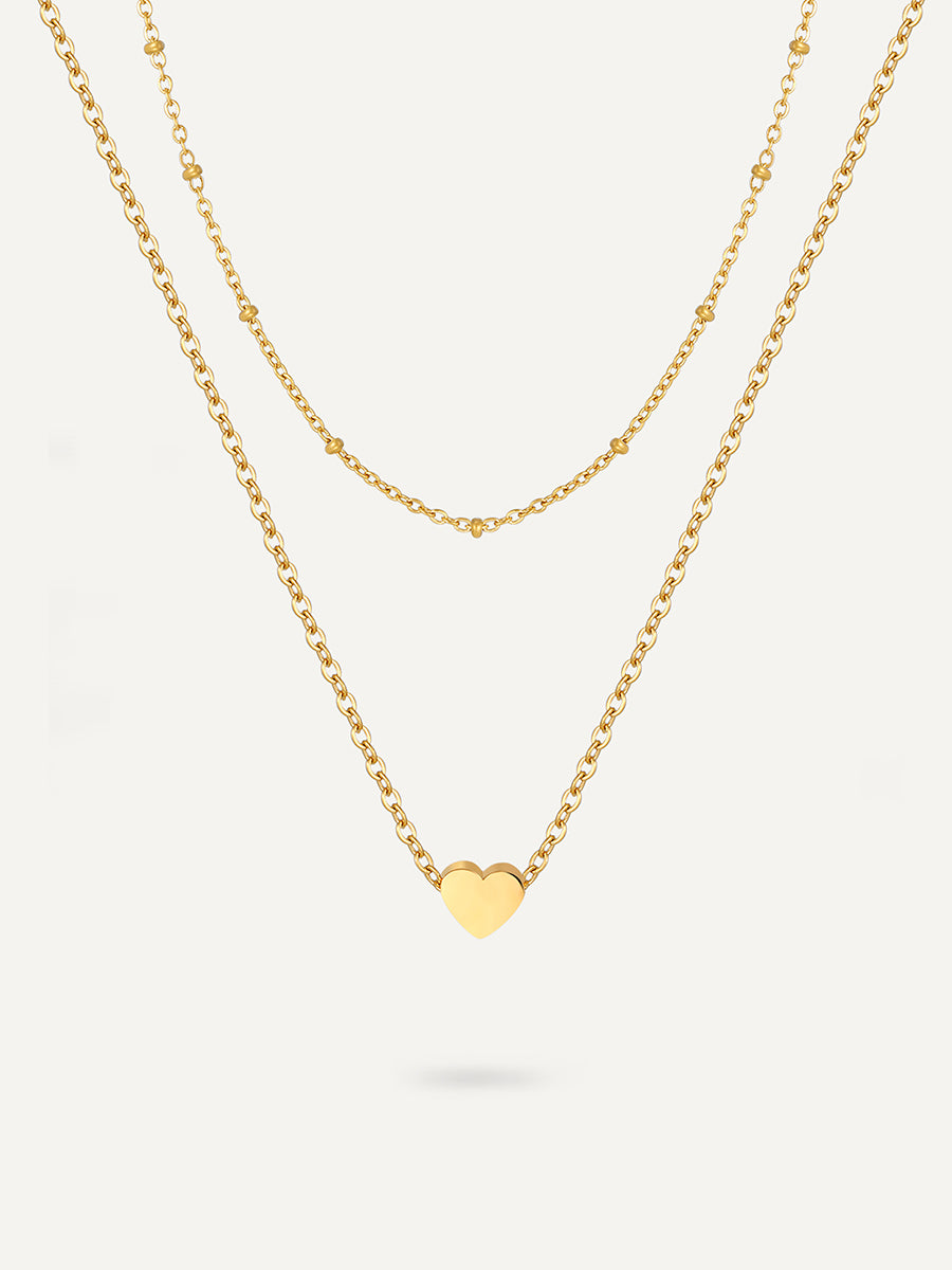 Heart Passion Kette Gold
