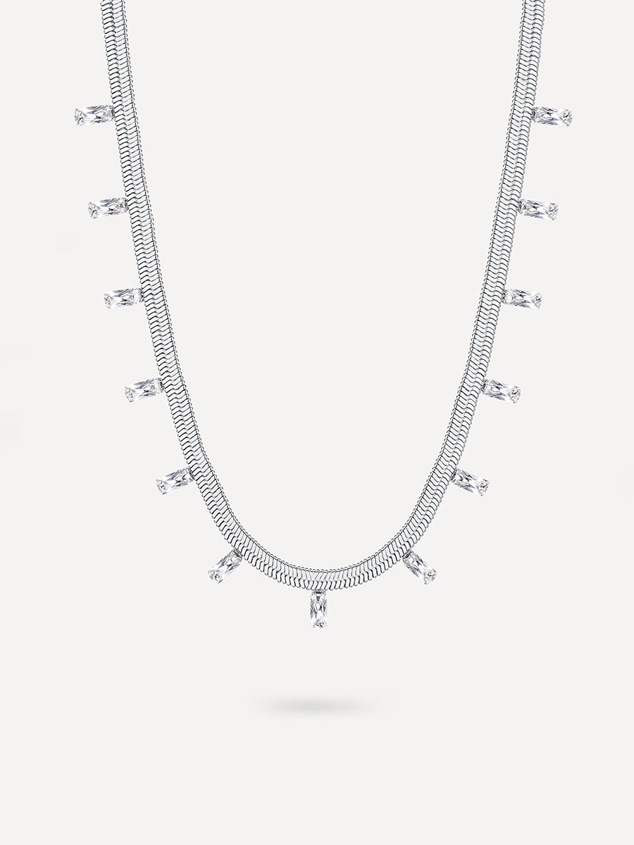 Sleek Spark Kette Silber