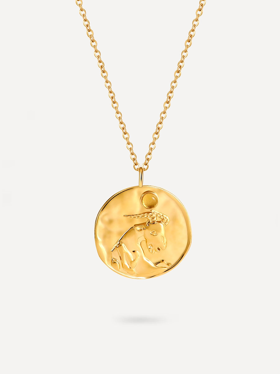 ZODIAC Kette Gold-STEINBOCK