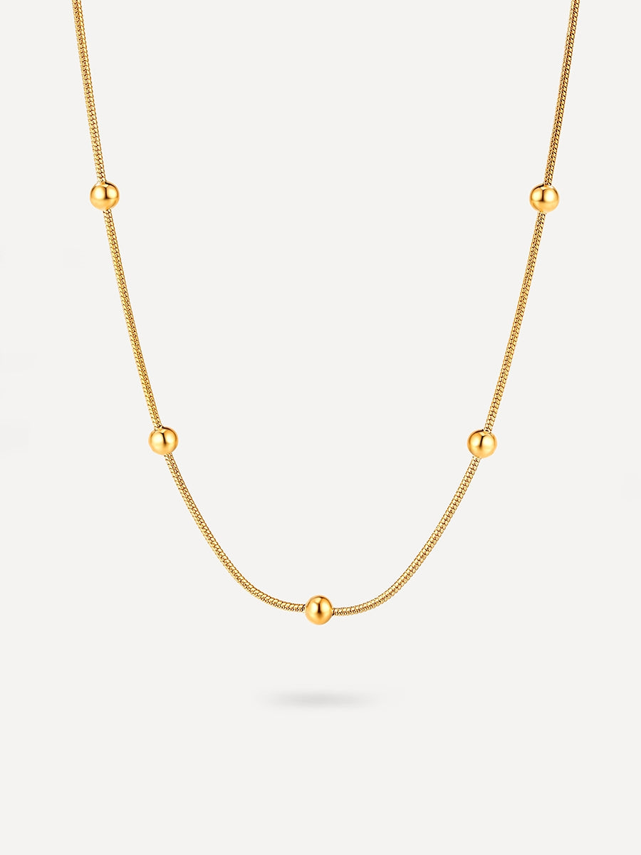 Beads Interval Kette Gold