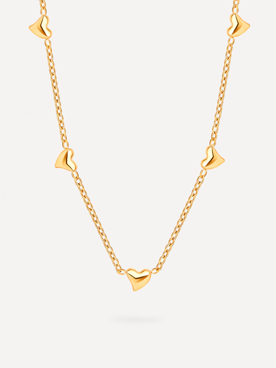 Lovely Heart Kette Gold