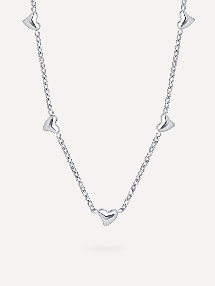 Lovely Heart Kette Silber