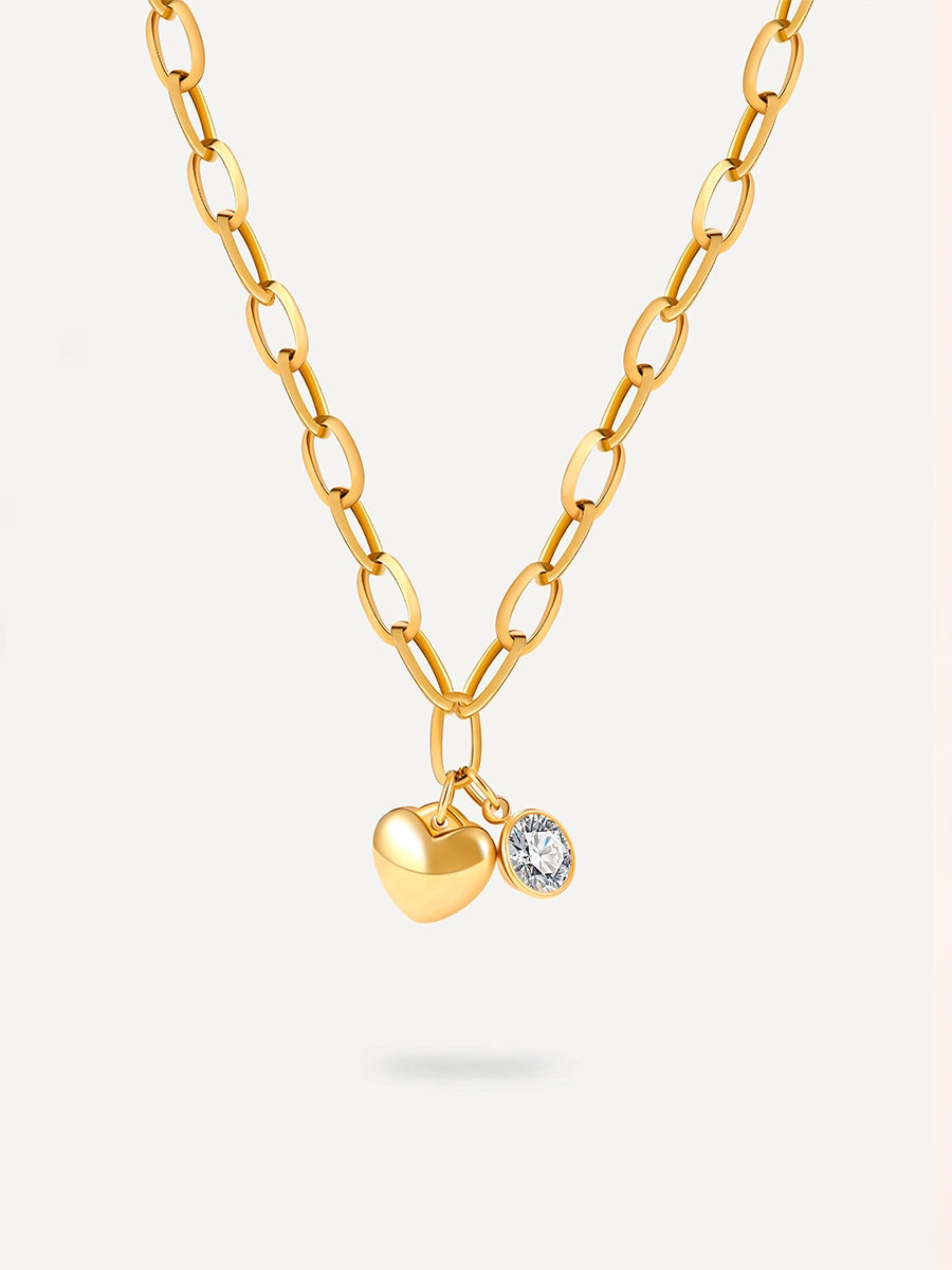 Heart n Spark Kette Gold