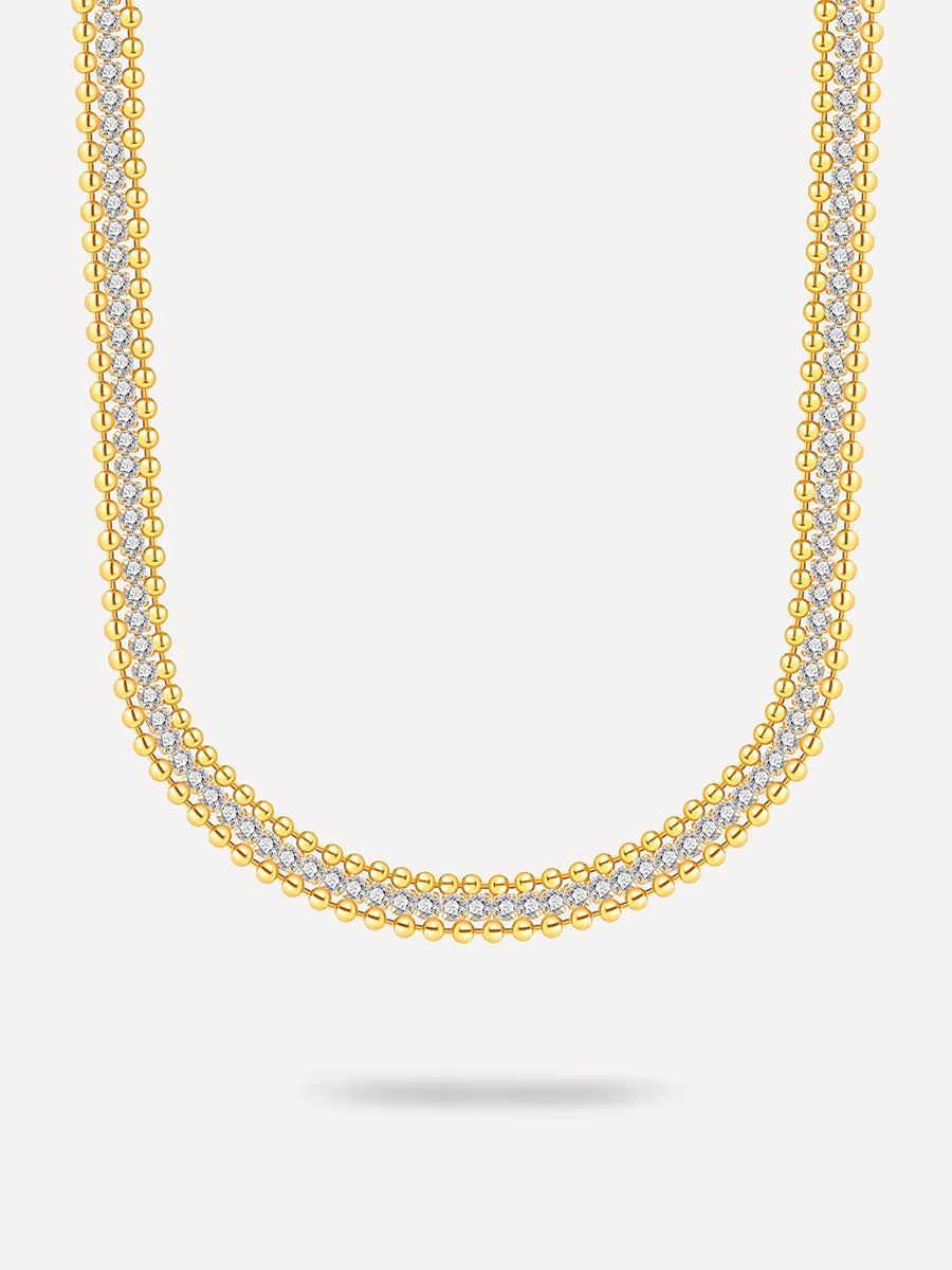 Bright Glitter Kette Gold
