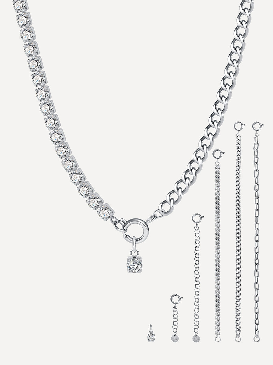 Versatile Shine Set Silber