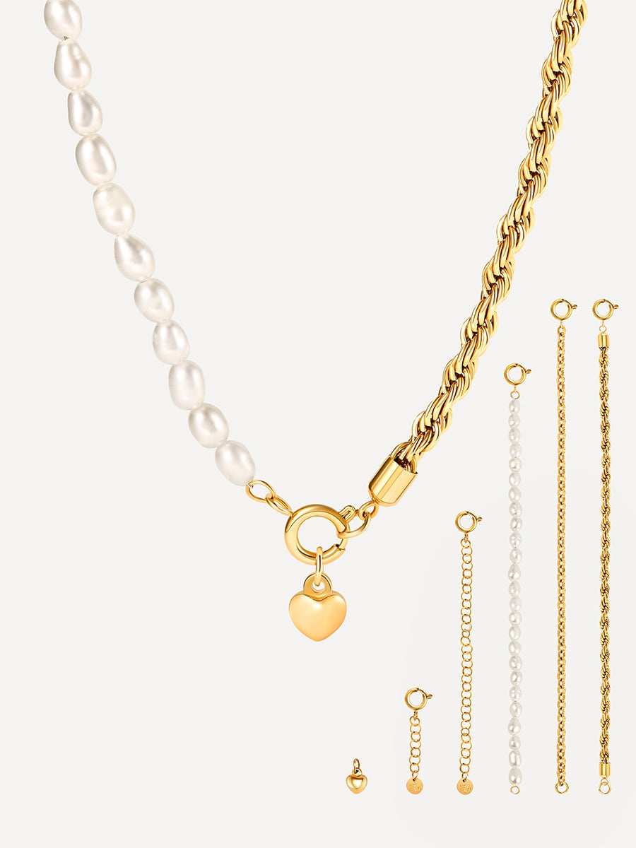Versatile Pearl Set Gold