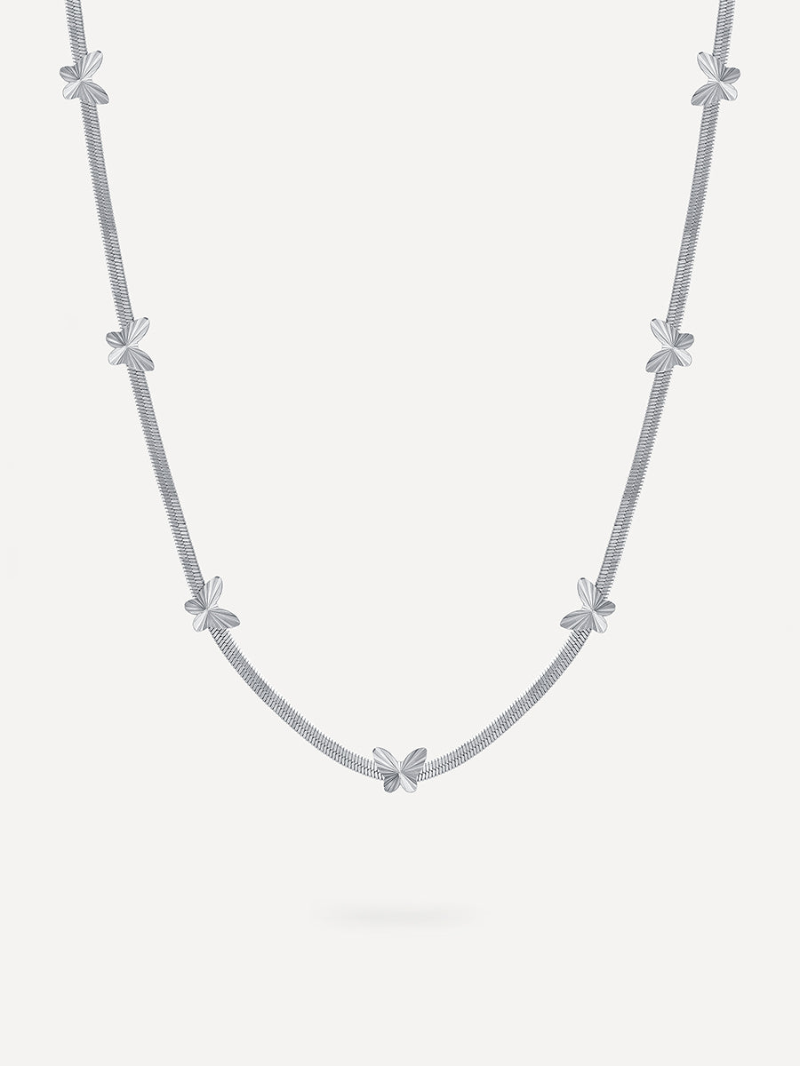 Delicate Butterfly Kette Silber
