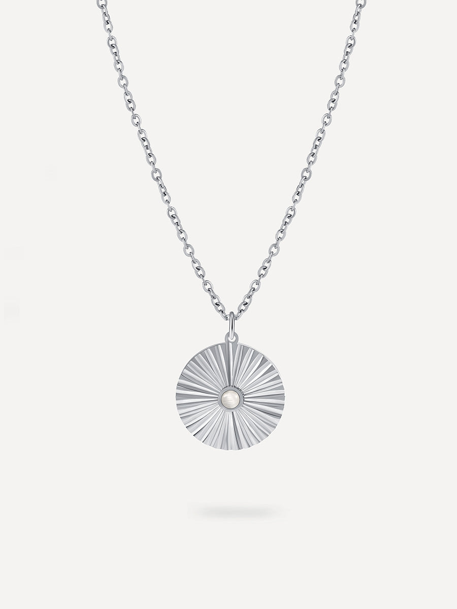 REFLECTION Disk Kette Silber