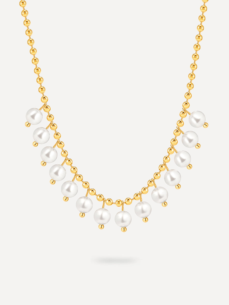 Spherical Art Pearls Kette Gold