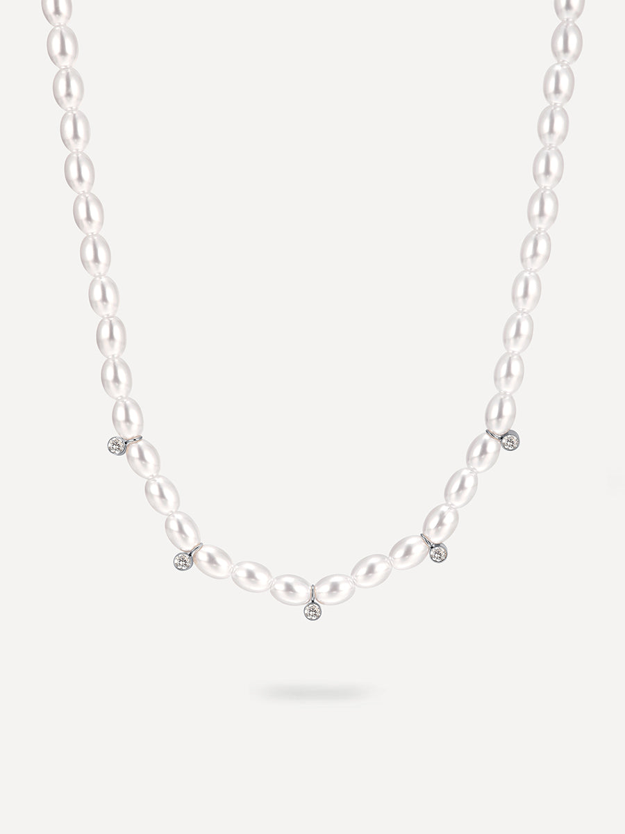 Profusion Pearls Kette Silber