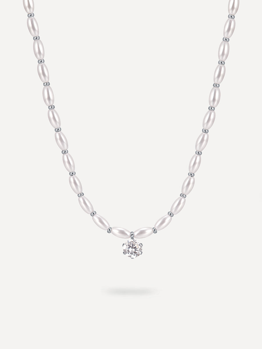 Delicate Pearls Kette Silber
