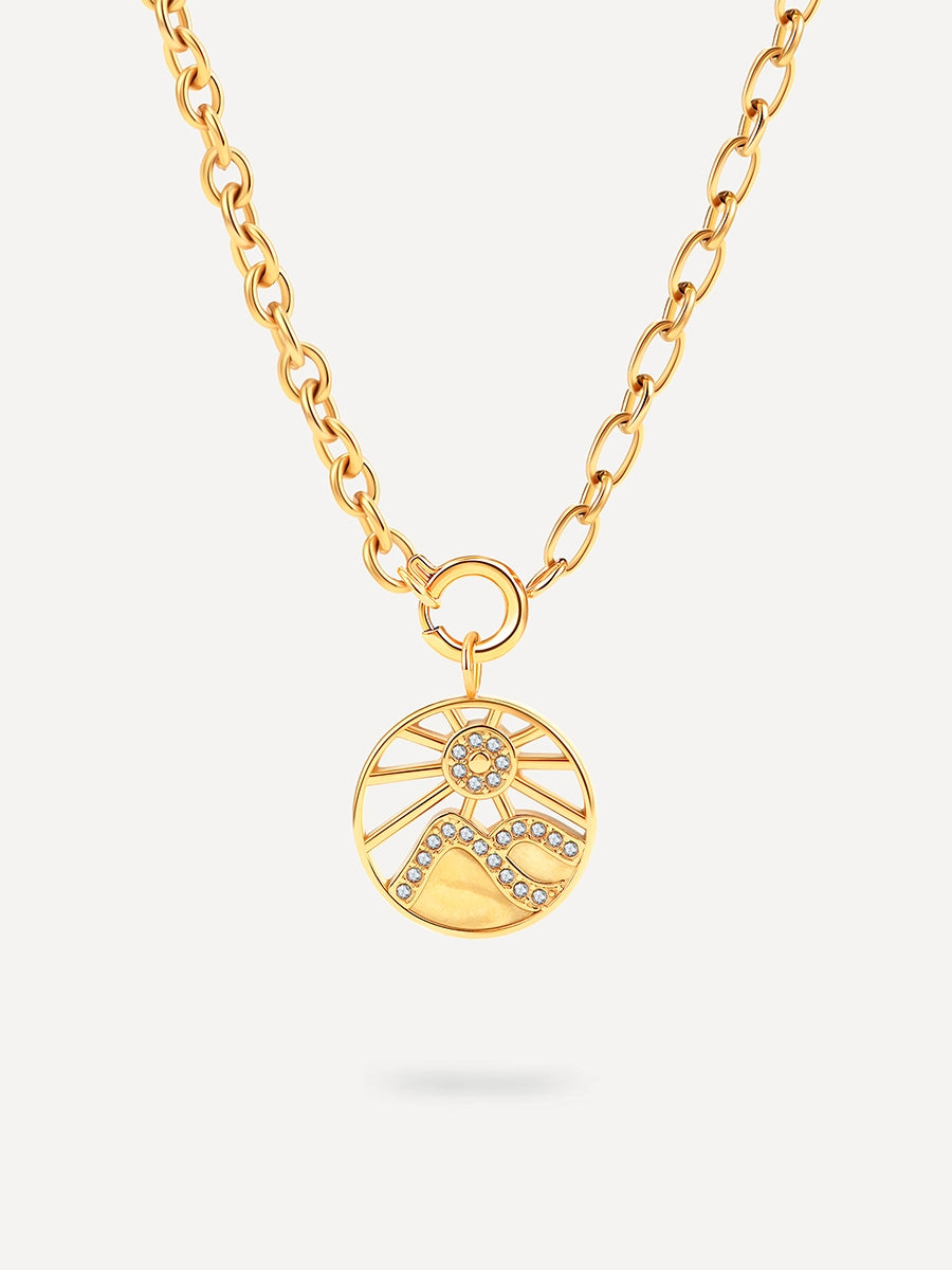 Rising Sun Kette Gold